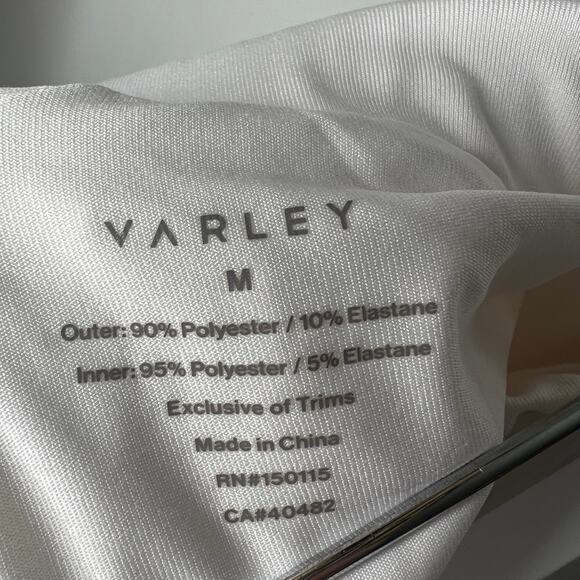 Varley White Pleated High Rise Neyland Skort Skirt Size M - Picture 5 of 9